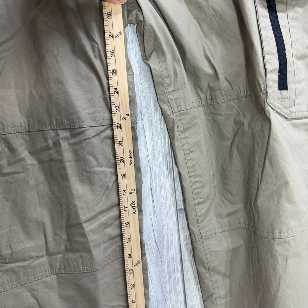 BC Clothing Mens Cargo Pants XL x 30 Khaki Tan Stretch Hiking Work Trousers